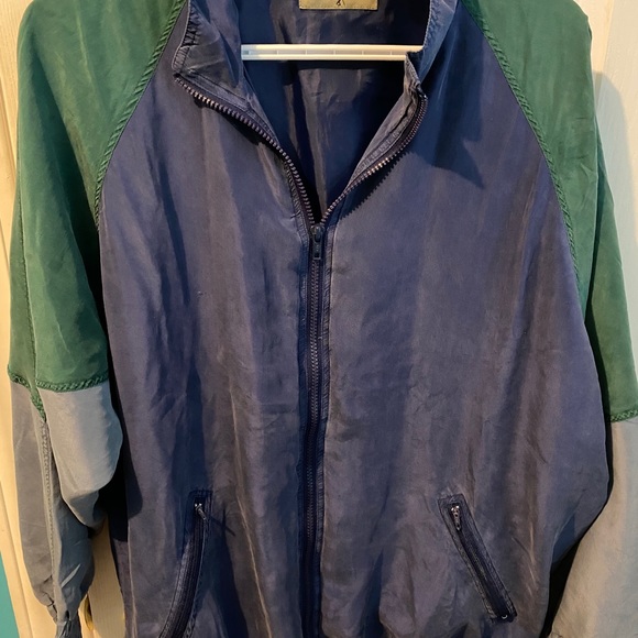 ROBERT STOCK silk bomber jacket men’s size medium - Picture 4 of 4